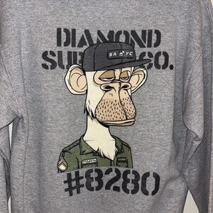 Diamond Supply Company. x Ape Military Mutant Grey Hoodie
